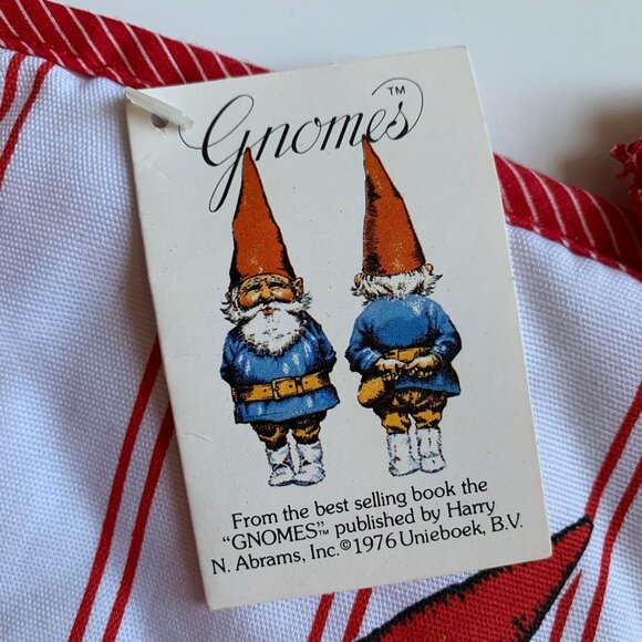 Vintage 1979 Unieboek Gnome Ornament Holiday Potholder Trivet - Picture 3 of 4